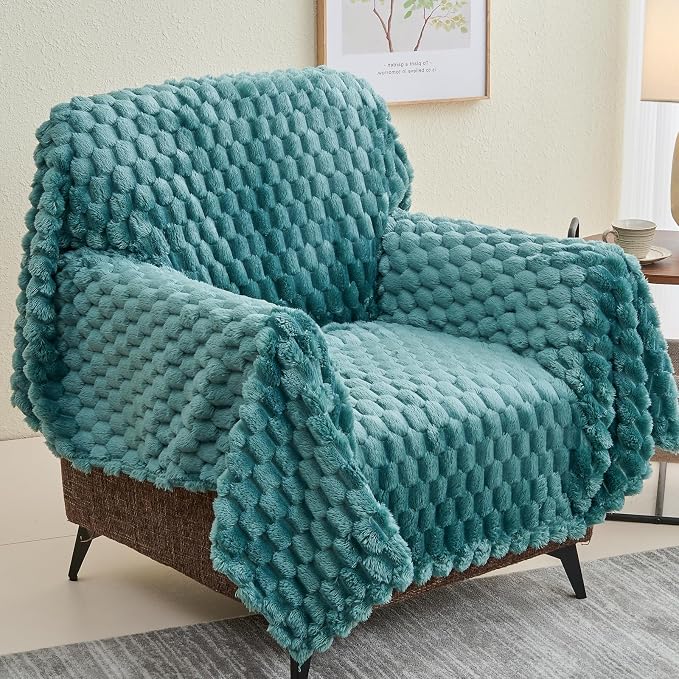 NEWCOSPLAY Fleece Clouds Cozy Twin Blanket - Image 9
