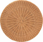 Bali & pari Dayo Scalloped Natural Rattan Console Table - Image 10