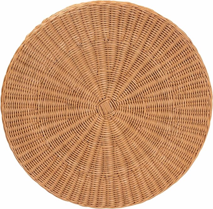 Bali & pari Dayo Scalloped Natural Rattan Console Table - Image 10