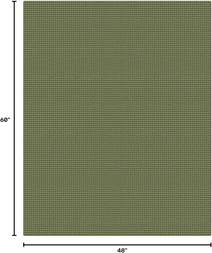 KOZYFLY Washable 4x5 Entry Woven Area Rug, Braided Throw Rugs - Image 2