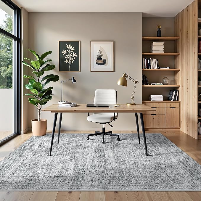 5x7 Area Rugs for Living Room, Large Washable Rug, Dining Room, Low Pile - Image 4