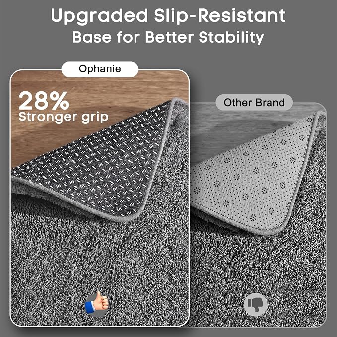 Ophanie Area Rugs 9x12 Living Room, Large Grey Bedroom Carpet, Big Shag Indoor - Image 4