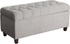 Homepop Home Decor | Tufted Ainsley Button Storage Ottoman Bench by HomePop
