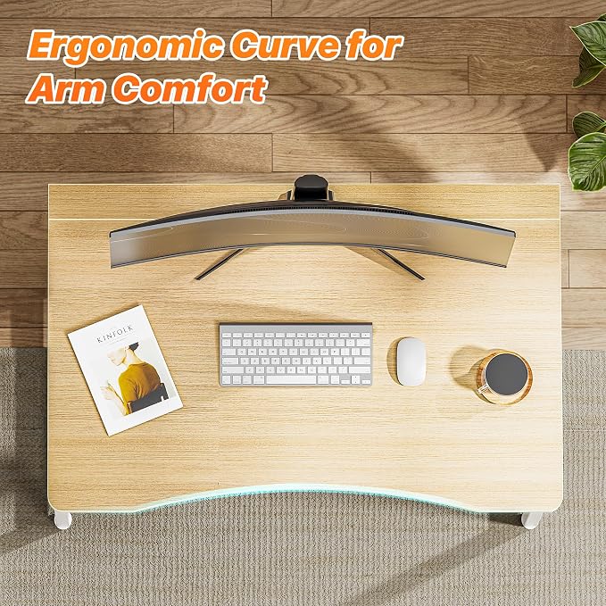 Huuger Folding Desk for Small Spaces, 31.5 Inch Foldable Computer Table - Image 5
