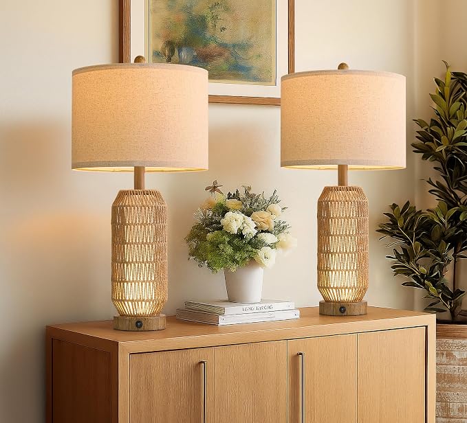 OYEARS 25" Table Lamps Set of 2 - Image 7