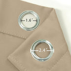 Beige Blackout Curtains 34 x 84 Inch Length/Set of 2 Curtain Panels/Thermal - Image 6