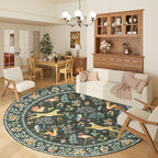 DUKINO 6ft Round Rug for Bedroom, Washable Soft Non Slip Circle Rug, Stain - Image 3