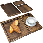 3-Piece Wooden Serving Tray Set - Image 3