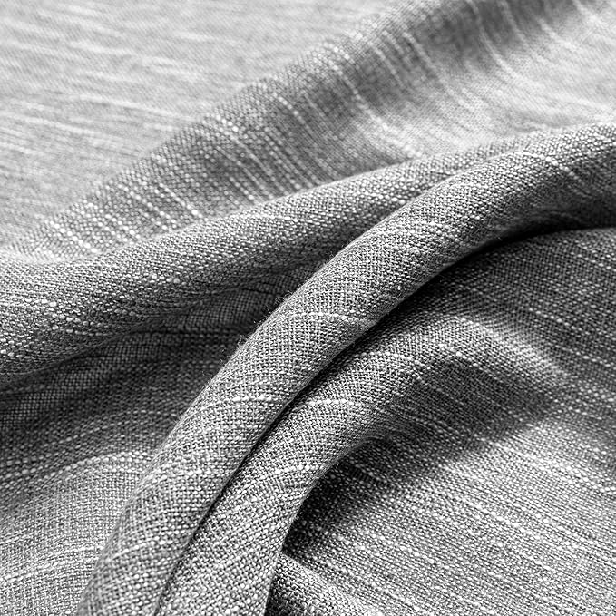 MYSKY HOME Sheer Curtains for Bedroom, Kitchen Curtain Panels Cotton Polyester - Image 8