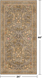 Brown Washable 2x4 Entry Rug - Image 2