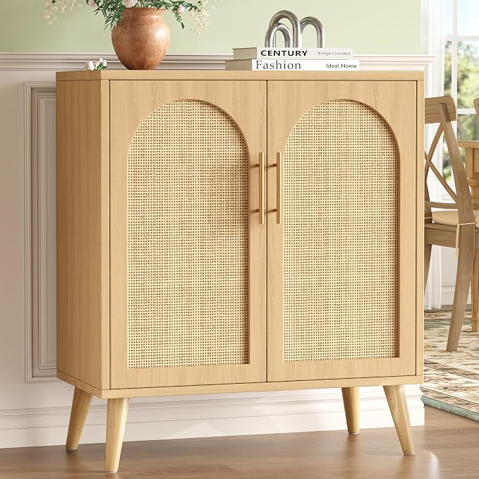15.7"D Rattan Buffet Sideboard Cabinet - Image 2