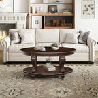 LKTART 42" Vintage Oval Coffee Table - Image 8