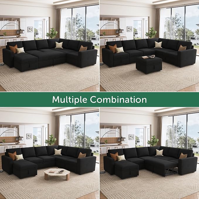 HONBAY Sectional Sleeper Couch - Image 4