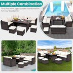 Wumiokio Patio Furniture Set, 7 Pieces Outdoor Patio Furniture - Image 7