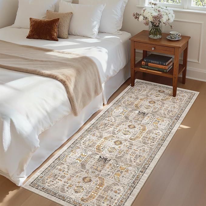 Madane Hallway Runner Rug 2x5 Washable Entry Rugs Non-Slip, Soft Low-Pile by Madane