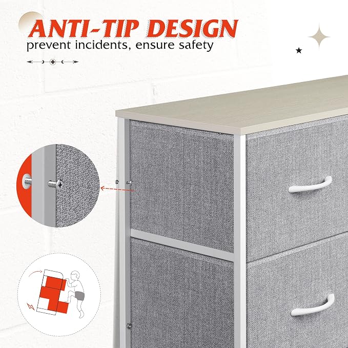 WLIVE Tall Dressers for Bedroom - Image 7