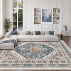 9x12 Area Rugs for Living Room, Large Washable Rug, Dining Room, Low Pile - Image 4