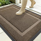 OLANLY Front Door Mat Outside 35x23, All-Season Heavy-Duty Rubber Doormat | by OLANLY