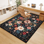 DUKINO 5x7 Area Rugs, Floral Washable Rug - Image 9