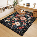 DUKINO 6x9 Area Rugs, Floral Washable Rug - Image 9