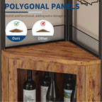GarveeHome Corner Bar Wine Cabinet - Image 8