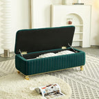 Yogald 47.24'' Chesterfield Ottoman - Image 4