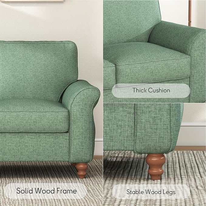 Bonzy Home 57" Loveseat Sofa, 2 Seater Comfy Love Seat Sofa - Image 4