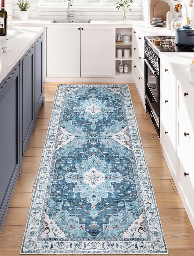 SERISSA 2x6 Washable Non Slip Boho Runner Rug by SERISSAHomeDecorCollection