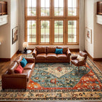 SERISSA 10x12 Washable Non Slip Boho Area Rug - Image 2