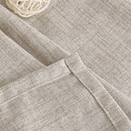 YoungsTex Natural Linen Curtains 63 Inch Length 2 Panel Linen Textured Curtains - Image 7
