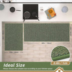 BEQHAUSE Kitchen Rugs and Mats 2PCS Non-Slip, Machine Washable Rugs - Image 2