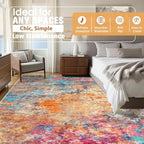 Aelenmu 5x7 Area Rugs for Living Room Washable Bedroom Dining Room Colorful | - Image 9