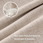 MIULEE 100% Blackout Linen Curtains - Image 3