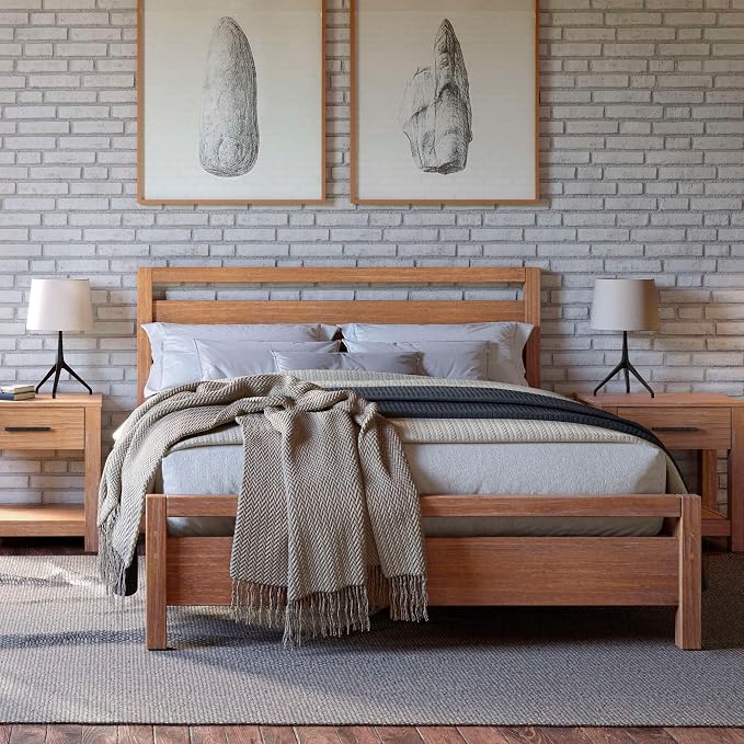 Grain Wood Furniture Loft King Size Solid Wood Bed by GrainWoodFurniture