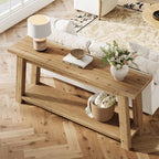 LITTLE TREE 70.9" Solid Wood Console Table - Image 6