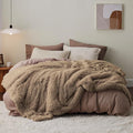 Bedsure GentleSoft Fluffy Brown Blankets Queen Size by Unknown