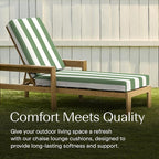 Honeycomb Outdoor Chaise Lounge Cushion - Image 3