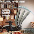 ELABEST Mesh Office Chair, Ergonomic Computer Desk Chair, Sturdy Task Chair- - Image 8