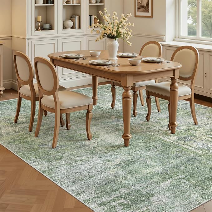 Soalmost Abstract Rug 5x7 Washable Area Rugs - Image 4