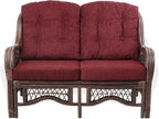 Malibu Lounge Loveseat Sofa Natural Rattan Wicker Handmade Design - Image 3