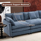 Ihanherry 111.4" L Shaped Cloud Sofa - Image 7