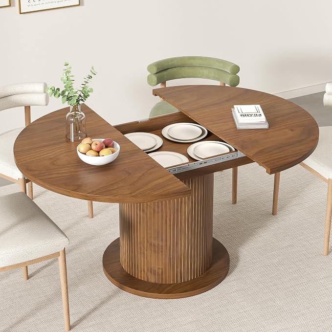 43.3 inch 59 inch Adjustable Size Round Dining Table - Image 6