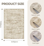 5x7 Area Rugs for Living Room, Large Washable Rug, Dining Room, Low Pile - Image 2