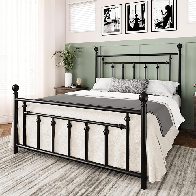 Allewie 14 Inch Queen Size Metal Platform Bed Frame - Image 3