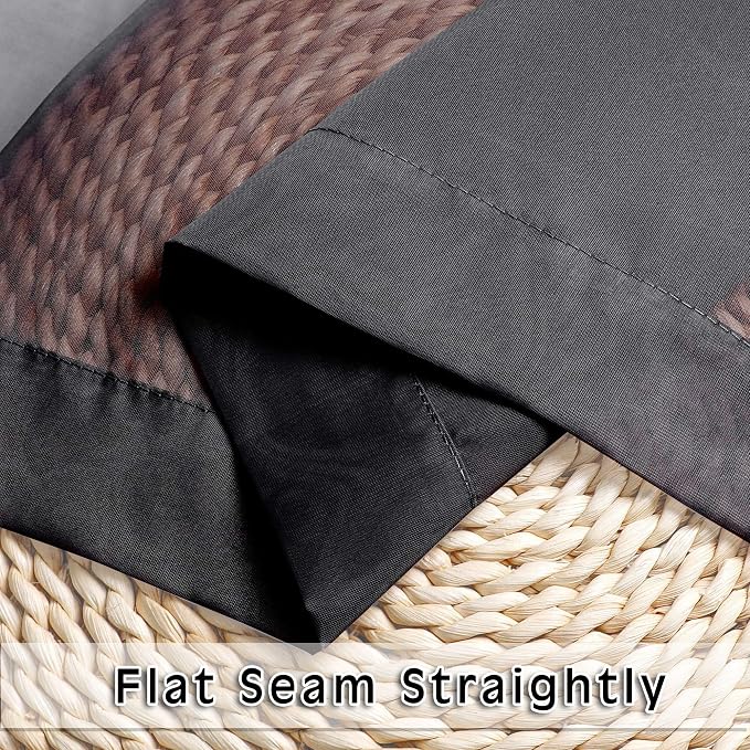 Black Sheer Curtains 36 inches Long, Short Kitchen Window Treatment Solid - Image 5