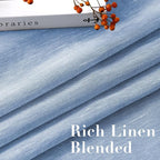 H.VERSAILTEX Linen Curtains 90 inches Long Linen Curtains/Natural Linen Blended - Image 4