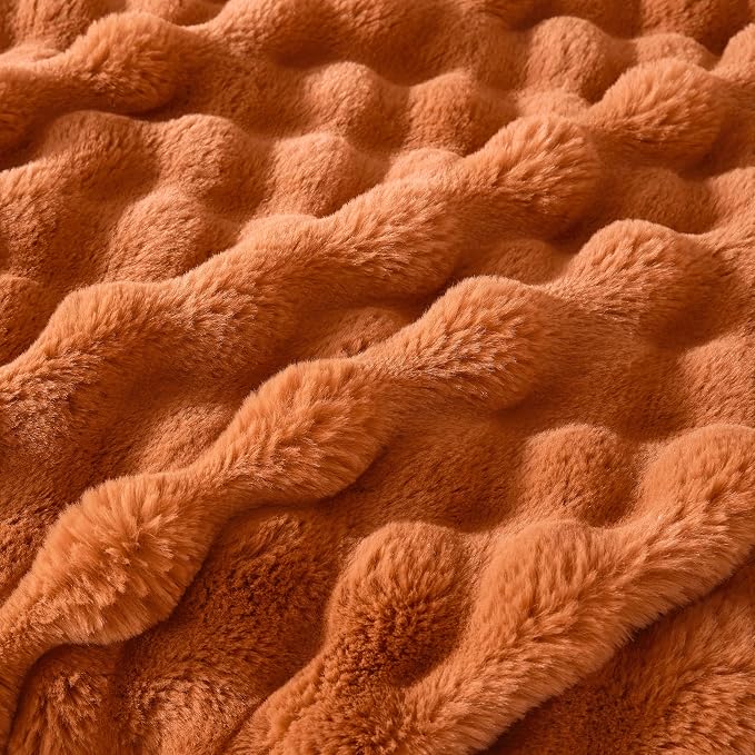 60x80 Inches Ultra-Soft Fuzzy Faux Fur Plush Twin Size Blanket - Image 5