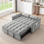 3-in-1 Convertible Sleeper Sofa Bed, 55 inch Small Couch - Image 4