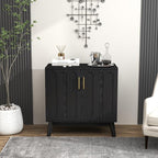 LKTART Black Sideboard Buffet, Small Storage Cabinet - Image 2