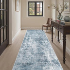 Soalmost Abstract Runner Rug 3x8 Hallway Kitchen Rugs Non-Slip, Foldable - Image 4